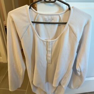 Good American White Ribbed Body Suit